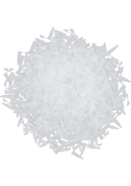 1000 Parça 0.5 ml Şeffaf Pp Plastik Dereceli Santrifüj Test Tüpleri ve Geçmeli Kapak Laboratuvar Flakon Numune Saklama Kabı (Yurt Dışından)