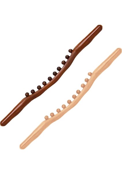 B 60 cm Masaj Vücut Doğal Kömürleşmiş Ahşap Kazıma Masaj Sopa Sırt Masajı Spa Terapi Aracı Nokta Tedavisi Guasha Relax (Yurt Dışından)