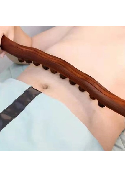 B 60 cm Masaj Vücut Doğal Kömürleşmiş Ahşap Kazıma Masaj Sopa Sırt Masajı Spa Terapi Aracı Nokta Tedavisi Guasha Relax (Yurt Dışından)