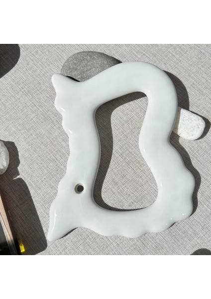 1 Adet Seramik Gua Sha Araçları Yüz Gua Sha Kazıyıcı Kurulu Guasha Masajı Slimmer Vücut Şekillendirici Cilt Sıkılaştırma Spa Akupunktur Aracı (Yurt Dışından)