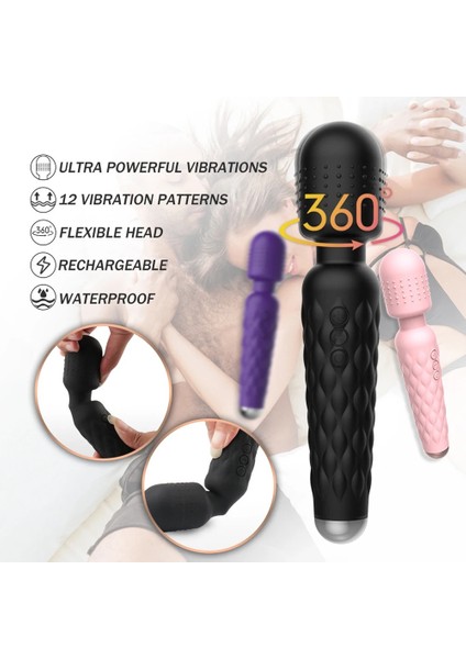 Mor Mini El Bacak Boyun Omuz Sırt Vücut Kas Kurtarma, Yükseltme Su Geçirmez Güçlü Kas Ağrılı Spor Kurtarma Vücut Masajı (Yurt Dışından) modelleri