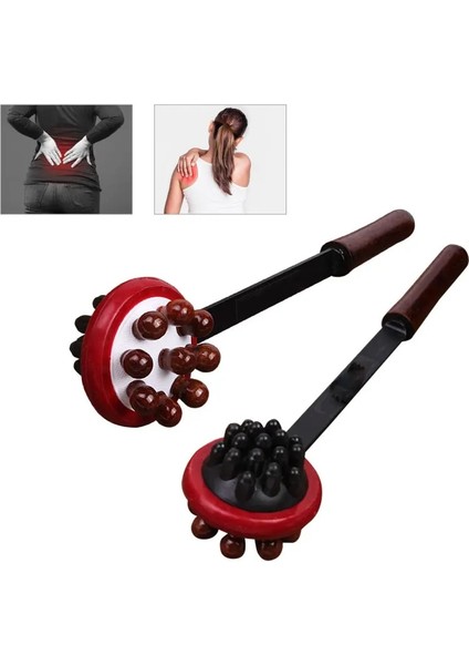 Masaj Çekiç Ahşap Masaj Çekiç Arka Kafa Vuruş Masaj Sopa Geri Rahatlayın Çok Fonksiyonlu Servikal Vertebra Rulo 32X8 cm Ev Masaj (Yurt Dışından)