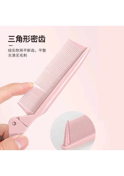 2pcs1 Taşınabilir Katlanır Tarak Kuaförlük Şekillendirici Saç Tarak Kompakt Seyahat Masaj Расческа Islak Kıvırcık Saç Fırçaları Berber Tarağı Çakı (Yurt Dışından)