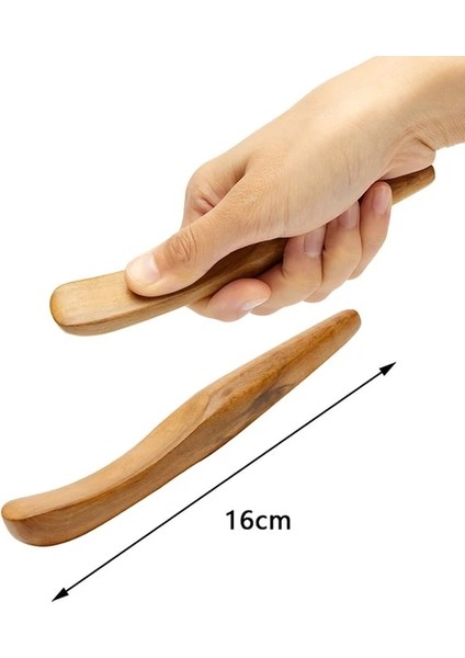Mini Masaj Sopa Ahşap Terapi Masaj Rulo Sopa Anti-Selülit Guasha Aracı Maderoterapia Colombiana Lenfatik Drenaj Tetik Noktası Masajı (Yurt Dışından)