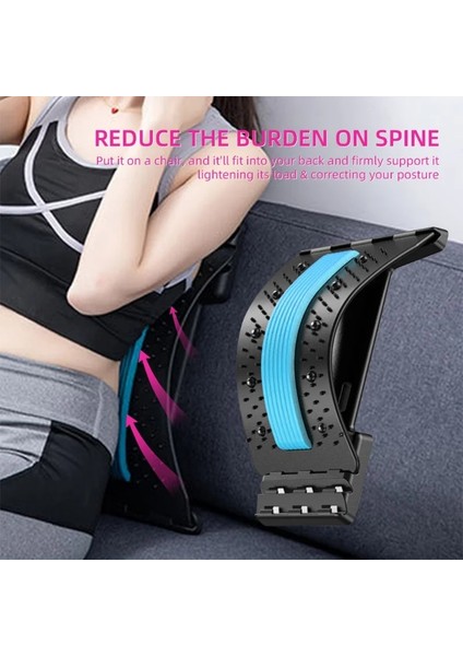 Pembe Manyetik Sırt Masajı Kas Gevşetme Sedye Tedavisi Alt Bel Ağrısını Gidermek Boyun Germe Servikal Omurga Desteği (Yurt Dışından) indirimleri