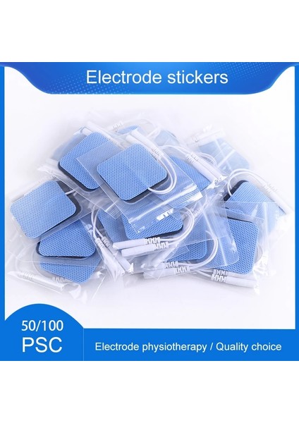 4X6CM50PCS 50/100 Adet Kas Stimülatörü Elektrot Pedleri Darbe Kas Stimülatörü Terapi Dijital Makine Kendinden Yapışkanlı Yedek Pedler (Yurt Dışından) fırsatları