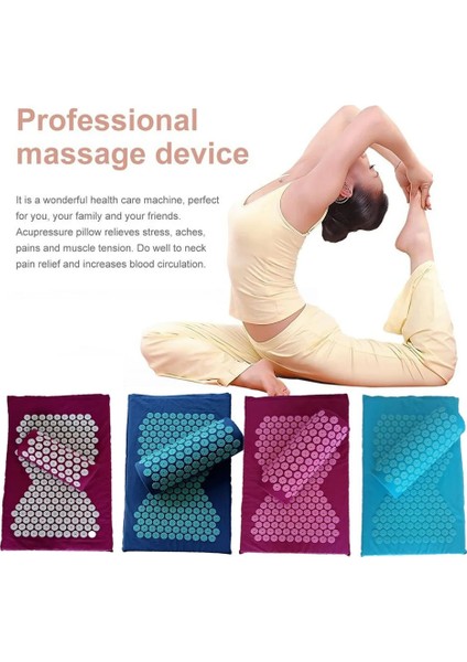Mavi 2022 Yeni Masaj Yastığı Masaj Matı Akupressur Ağrıyı Hafifletmek Başak Mat Akupunktur Masaj Yoga Mat Yastık ile (Yurt Dışından) fırsatları