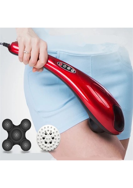 3 Kafa Ab Tak Yunus Boyun ve Sırt Masajı Vücut Masajı Için Elektrikli Ayak Masajı Elektrikli Vücut Masaj Sopası Yunus Boyun Masajı (Yurt Dışından)