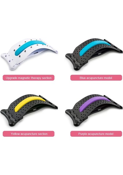 Mor Yeni Tip Sırt Masajı Sırtı Düzeltin Fabrika Tasarımı Çok Seviyeli Ayarlanabilir Lomber Hızlı Rölyef Omurga Ağrısı Sırt Kraker (Yurt Dışından) indirimleri