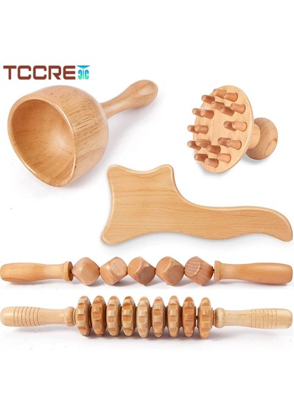 Set I-2pcs Selülit Önleyici Gua Sha Masaj Aletleri Ahşap Vücut Maderoterapi Sırt Masajı Rulo Tekerlek Maderoterapi Kiti Indirgeyici Masaj Için (Yurt Dışından)