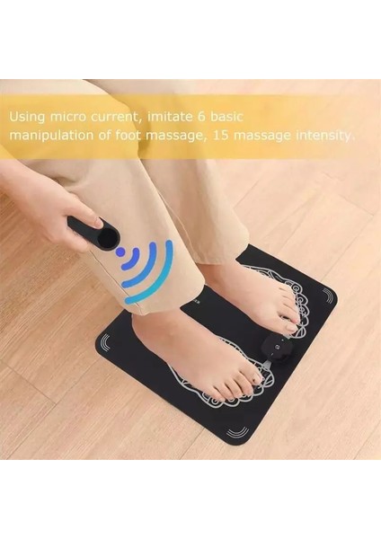 Siyah Kutu ile Ems Elektrikli Ayak Masaj Matı Darbe Kas Relax Sağlık Ayak Massageador Yastık Akıllı Uzaktan Kumanda Masaj Salud (Yurt Dışından)