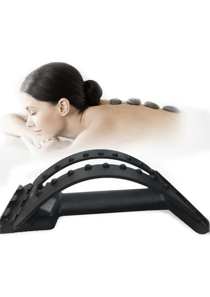 Siyah Ev Sırt Masajı Sedye Fitness Masaj Ekipmanları Streç Relax Sedye Bel Desteği Omurga Ağrısı Rölyefchiropractic (Yurt Dışından) indirimleri