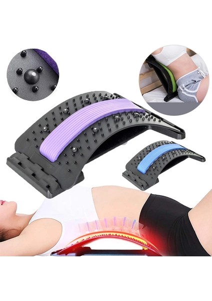 Yeşil Sırt Streç Ekipmanları Masaj Massageador Sihirli Sedye Spor Bel Desteği Gevşeme Omurga Ağrısı Rölyef Manyetik Masaj (Yurt Dışından) fiyatları