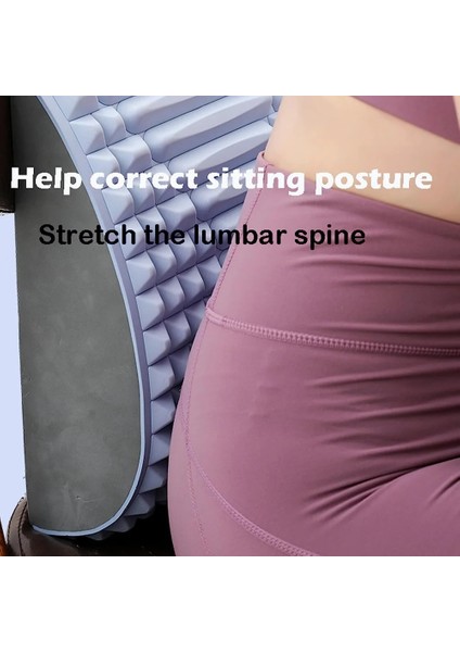 Gri Boyun ve Sırt Sedyesi, Bel Ağrısını Gidermek Için Sırt Boyun Krakeri, Yenileyici Sırt Sedyesi, Bel Rahatlatıcı Yoga Sedyesi (Yurt Dışından)