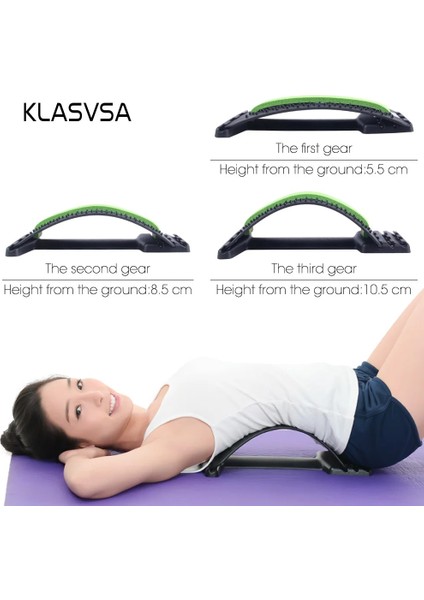 Mor Klasvsa Sırt Masajı Sihirli Sedye Ekipmanları Sedye Relax Mate Bel Desteği Omurga Ağrısı Giderici Kayropraktik (Yurt Dışından) fırsatları