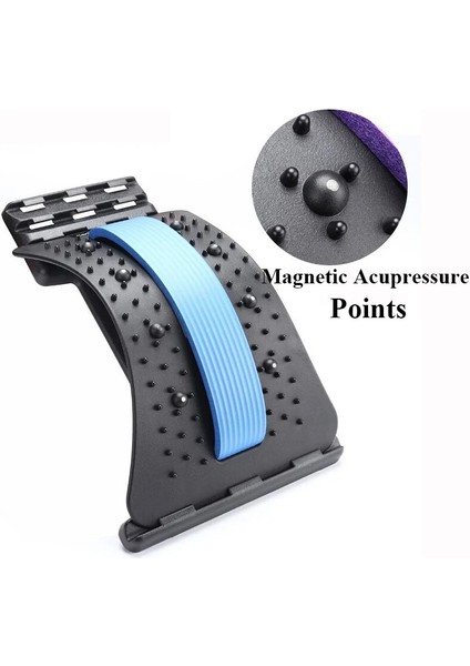 Manyetik-Mor Sırt Masajı Sedye Ekipmanları Massageador Sihirli Destek Streç Fitness Gevşeme Omurga Ağrısı Bel Rölyef Sırt Sedyesi (Yurt Dışından) modelleri