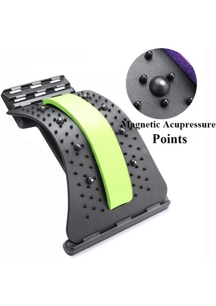 Manyetik-Mor Sırt Masajı Sedye Ekipmanları Massageador Sihirli Destek Streç Fitness Gevşeme Omurga Ağrısı Bel Rölyef Sırt Sedyesi (Yurt Dışından) fırsatları