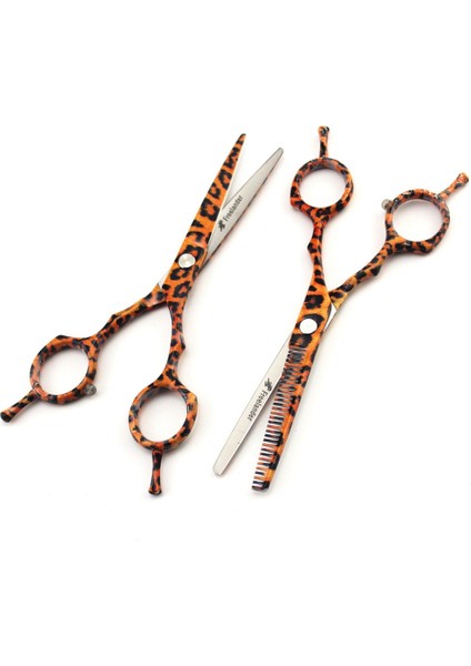 Çanta ile Set Profesyonel Jp 440C 5.5 '' Leopar Seramik Makas Saç Makas Kesme Berber Saç Kesimi Inceltme Makası Kuaförlük Makas (Yurt Dışından) indirimleri