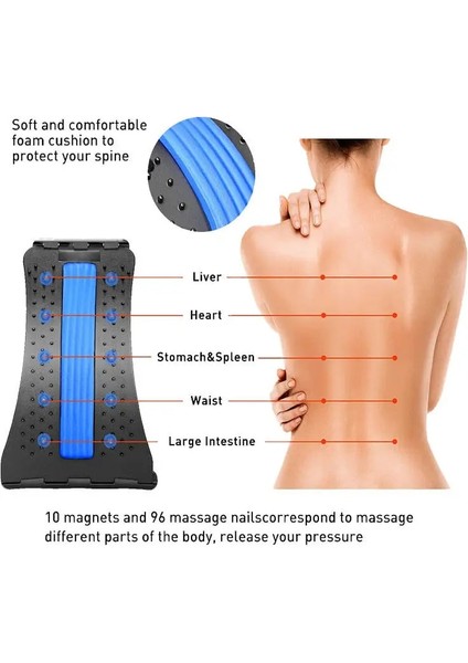 Sırt Masajı Bluew Masaj Geri Kayropraktik Relax Bel Eğitmen Chiroboard Omurga Rölyef Rahatlatıcı Bel Desteği Güverte Aracı Duruş Düzeltici (Yurt Dışından) fiyatları