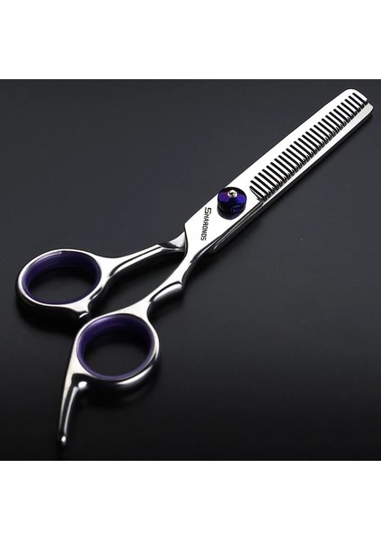 6 Inç Inceltme Siyah Ejderha Kuaförlük Makas 7 & 6 & 5.5 Inç Salon Profesyonel Kuaförlük Kesme Makası ve Inceltme Makası Seti (Yurt Dışından)