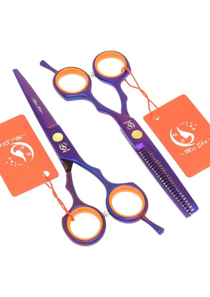 A0029A-01-55 Meisha 5.5 Inç Japonya Salon Saç Kesme Makası Kuaförlük Makas Saç Profesyonel Berber Makası Seti Inceltme Jilet A0029A (Yurt Dışından)