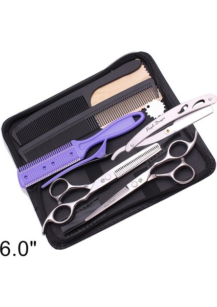 Z1006-K-B-6Y Saç Makas 5 "5.5" 6" 7" 7.5" 8" Japonya Paslanmaz Kuaförlük Makas Seti Kesme Makası Bakım Makas Berber Dükkanı Z1006 (Yurt Dışından) fiyatları