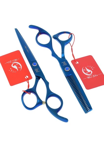 A0174A-06-60 Saç Makas Seti 6 Inç Japonya Çelik Saç Kesme Inceltme Makas Kuaförlük Makası Berber Salon Araçları Kuaför A0175A (Yurt Dışından)
