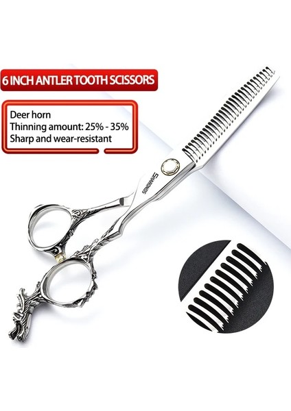 6 Inç Inceltme Profesyonel Saç Makası Saç Kesimi Makas 6.0 Inç Yüksek Kaliteli Kesme Saç Kesimi Makas Seti (Yurt Dışından) fiyatları