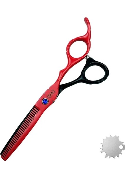 Inceltme 6.0 Inç 17 cm Profesyonel Kuaförlük Makas Düz Makaslar Kesme ve Inceltme Aletleri Berber Dükkanı Inceltme Makası (Yurt Dışından)