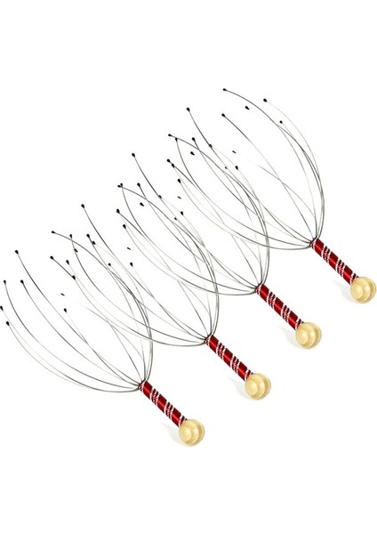 Renk Rastgele-4 Adet Kafa Kaşıma Masaj Pençeleri Ahtapot Kafa Masajı Saç Derisi Kazıyıcı Masaj Pençe Küçük Artefakt Ruh Çıkarma Çıkarıcı (Yurt Dışından)