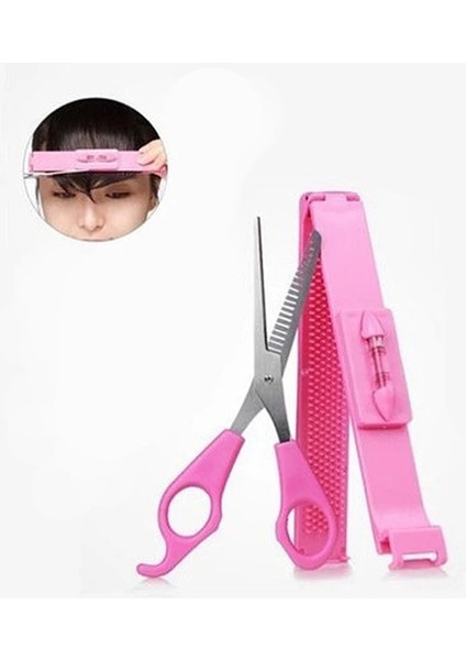 2 2 Adet/grup Dıy Yeni Kadın Saç Saç Düzeltici Saçak Kesim Araçları Cetvel Patlama ile Kesme Makas Budama Seti Kuaförlük Berber Aletleri (Yurt Dışından) fiyatları