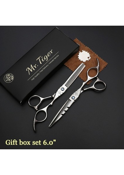 6.0 Ct Box-Lzkk Top 440C Saç Makası Profesyonel Kuaförlük Makası Profesyonel Berber Makası Saç Kesme Makası Kuaför Makası (Yurt Dışından)