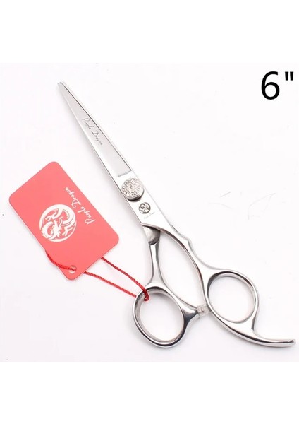 Z9013 Yin C 6n 5.5 "6.0" Japonya Titanyum Gümüş Vida Mor Ejderha Profesyonel Kuaför Makası Kesme Makası Salon Saç Makas Z9013 (Yurt Dışından)