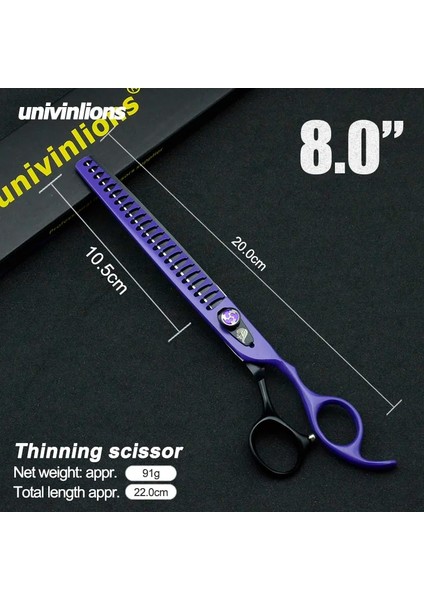 Altın 8 "profesyonel Pet Bakım Makası Inceltme Makas Makaslar Chunkers Köpek Bakım Makası Pet Makas Köpek Saç Makas Kedi (Yurt Dışından) indirimleri