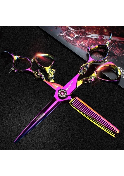 5.5 Inç Inceltme Sharonds Berber Dükkanı Profesyonel Kuaförlük Makas Seti 5.5 ve 6 Inç Saç Stilisti Özel Inceltme Saç Kesme Makası (Yurt Dışından) fiyatları