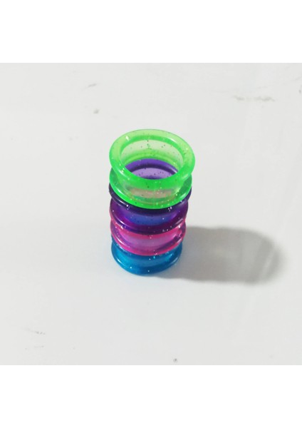 Yeşil 20 Adet Silika Jel Parmak Yüzük Herhangi Bir Makas Ekler Kuaförlük Makas Yedek Parçalarına Uygun (Yurt Dışından) indirimleri