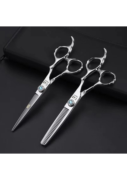 Hj-6gk Set Çanta Profesyonel 6 Inç Saç Makas Kuaförlük Makas Berber Makası Düz Inceltme Saç Kesme Aracı (Yurt Dışından) indirimleri