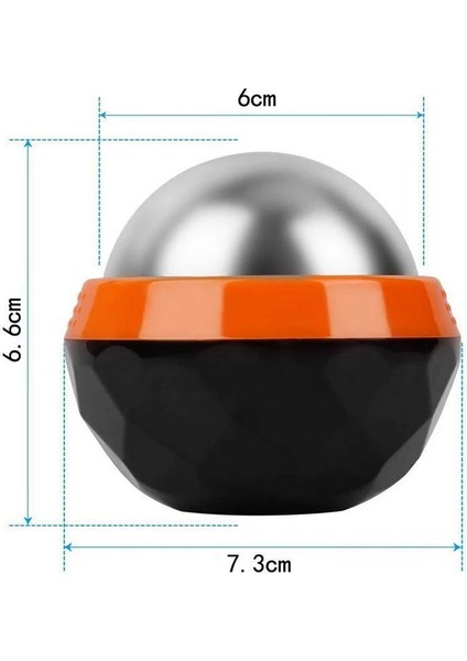 Mavi Paslanmaz Çelik Masaj Topu El Rulo Buz Masajı Fitness Yoga Kas Gevşetme Soğuk ve Sıcak Kompres Sağlık (Yurt Dışından) fırsatları