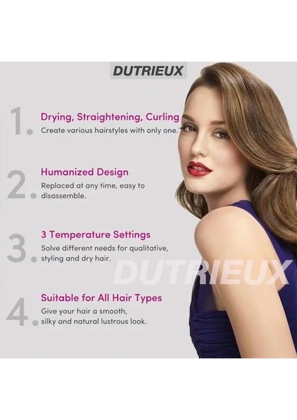 Gül Kırmızı Au Tak Dyson Airwrap 5 In 1 Saç Kurutma Makinesi Sıcak Tarak Seti Profesyonel Bukle Makinesi Saç Düzleştirici Şekillendirici Aracı Saç Kurutma Makinesi Ev (Yurt Dışından)