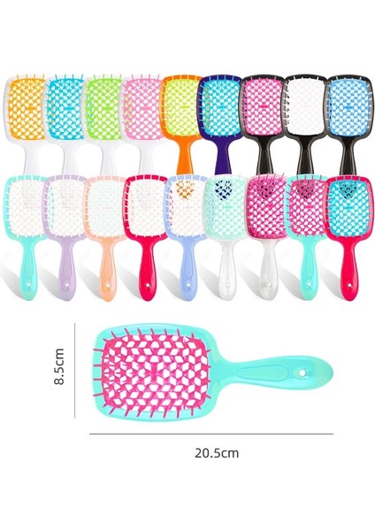 Yeşil Geniş Diş Hava Yastığı Masaj Tarak Salon Saç Bakımı Şekillendirici Tarak Anti Arapsaçı Anti-Statik Saç Fırçası Kafa Tarak Kuaförlük Araçları (Yurt Dışından)