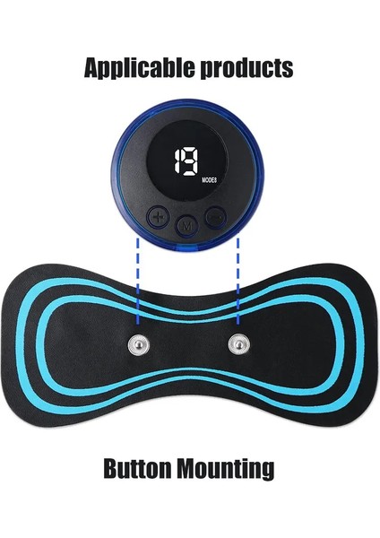 2 Adet Pedleri Ems Elektrikli Servikal Masaj Pedleri Mini Boyun Servikal Masaj Ayarlanabilir Masaj Yastığı Omuz Bacaklar Için, Destek Dropshipping (Yurt Dışından)