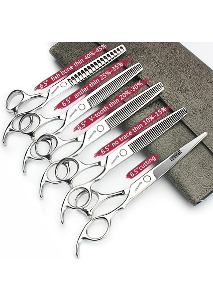 6 Inç Set 6/6.5/7/7.5 Inç Profesyonel Kuaför Berber Makası Saç Kesimi Inceltme Setleri Saç Makası Ince Kaymaz ve Aşınmaya Dayanıklı (Yurt Dışından) fiyatları