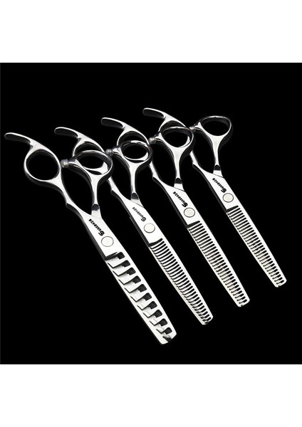 6 Inç Set 6/6.5/7/7.5 Inç Profesyonel Kuaför Berber Makası Saç Kesimi Inceltme Setleri Saç Makası Ince Kaymaz ve Aşınmaya Dayanıklı (Yurt Dışından) indirimleri