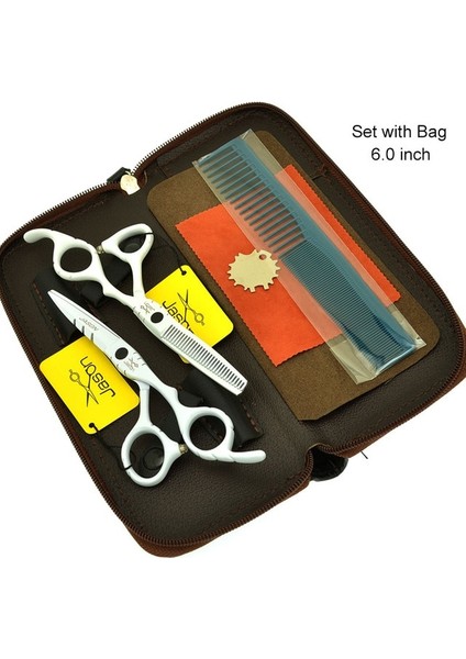 A0066D-01-60 Jason 5.5/6 Inç Profesyonel Saç Makası Salon Saç Kesimi Kesme Makas Japonya Çelik Berber Kuaförlük Inceltme Makas A0066D (Yurt Dışından) fiyatları