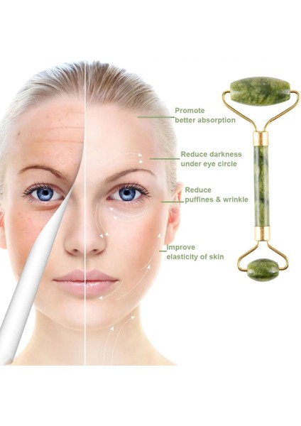 Green-B Doğal Yeşim Güzellik Kazıma Yüz Masajı Rulo Taramalar Meridyenler ve Akupunktur Noktaları Kaldırır Kırışıklıkları Sıkılaştırır Yorgunluğu Ortadan Kaldırır (Yurt Dışından) modelleri