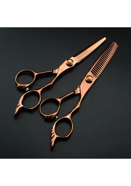 Inceltme Profesyonel Japonya 440C 6 '' Bronz Kesim Saç Makas Kesme Berber Makas Saç Kesimi Makas Inceltme Makası Kuaförlük Makas (Yurt Dışından) indirimleri