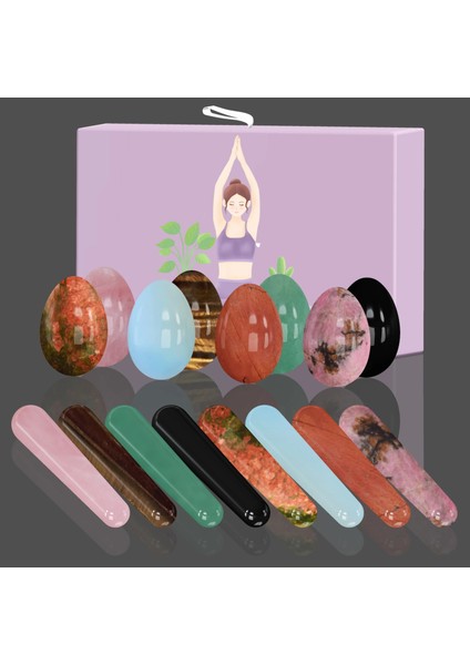 Kırmızı Jasper Deliksiz Yoni Yumurta Seti Kutusu ile Kadın Kegel Egzersiz Yeşim Yumurta Vajinal Kaslar Sıkma Topu Masaj Yoni Değnek Yeşim Masajı (Yurt Dışından) fırsatları