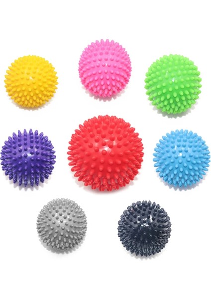 Siyah 7.5 cm Dikenli Masaj Topu El Ayak Vücut Ağrısı Stres Masajı Rölyef Tetik Noktası Sağlık Spor Oyuncak Rastgele Renk (Yurt Dışından) indirimleri