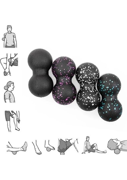 C Miyofasya Topu Fıstık Masaj Topu Masaj Yüksek Yoğunluklu Hafif Fitness Vücut Egzersiz Ağrıyı Rahatlatmak Yoga (Yurt Dışından) indirimleri