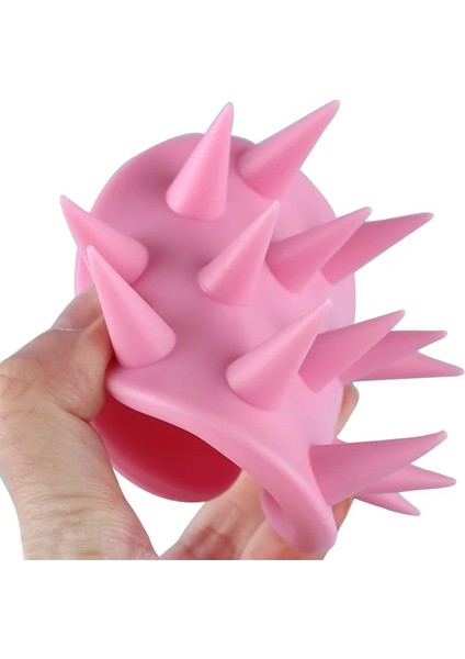 Mor El Silikon Duş Saç Yıkama Fırçası Şampuan Tarak Saç Derisi Kafa Kuru Masaj Fırçası Banyo Duş Saç Temizleme Fırçası Saç Tarak (Yurt Dışından) fırsatları